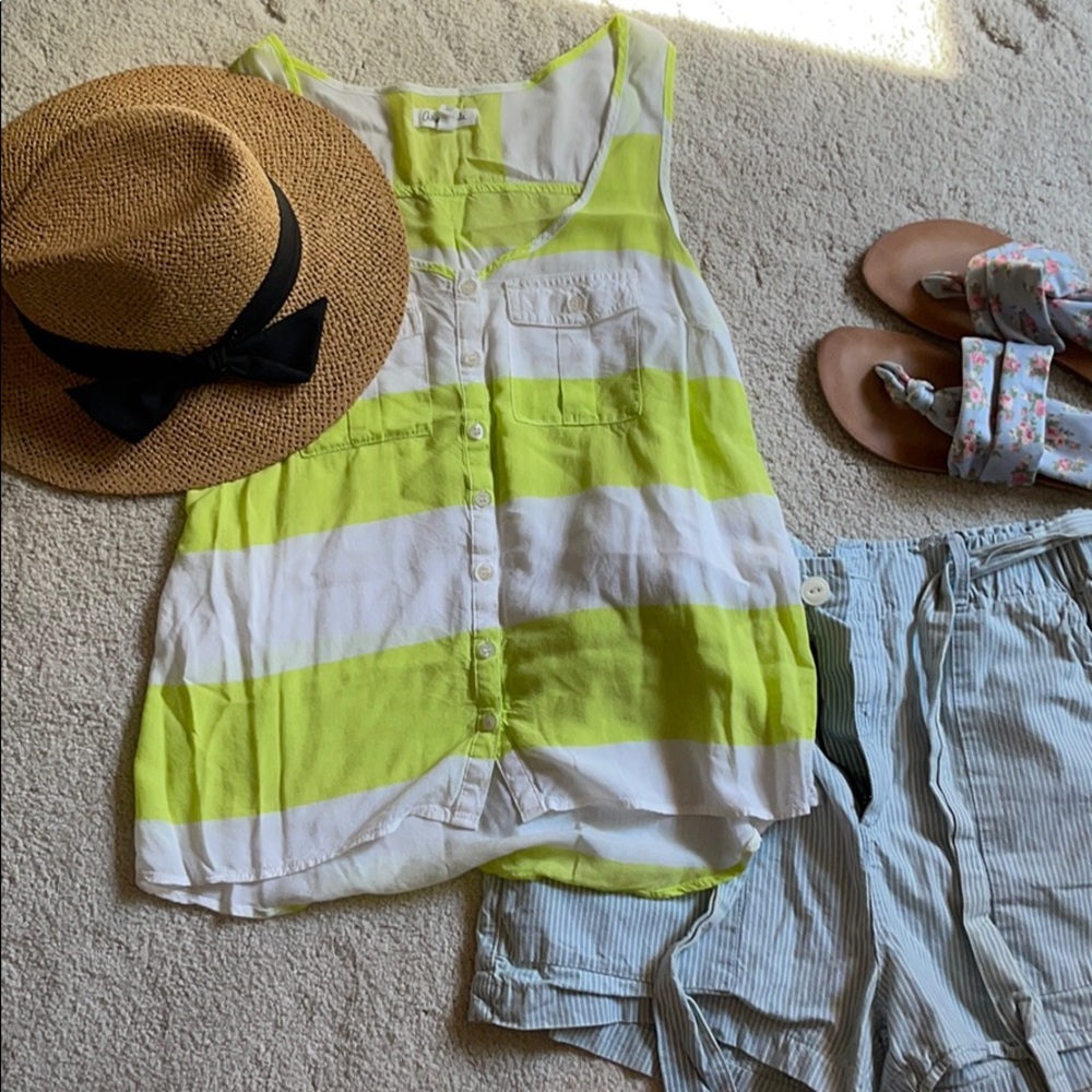Aeropostale sleeveless striped shirt, size M